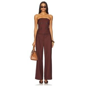 NWOT 4th & Reckless Crea Trouser Brown Women’s Size S